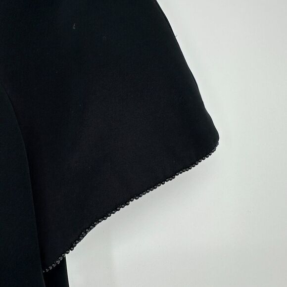 Nipon Boutique Womens Vintage Cocktail Dress Size 14 Black LBD Beaded Timeless - Picture 9 of 10
